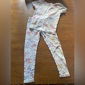 Girls size 6 set of 2 pajama set